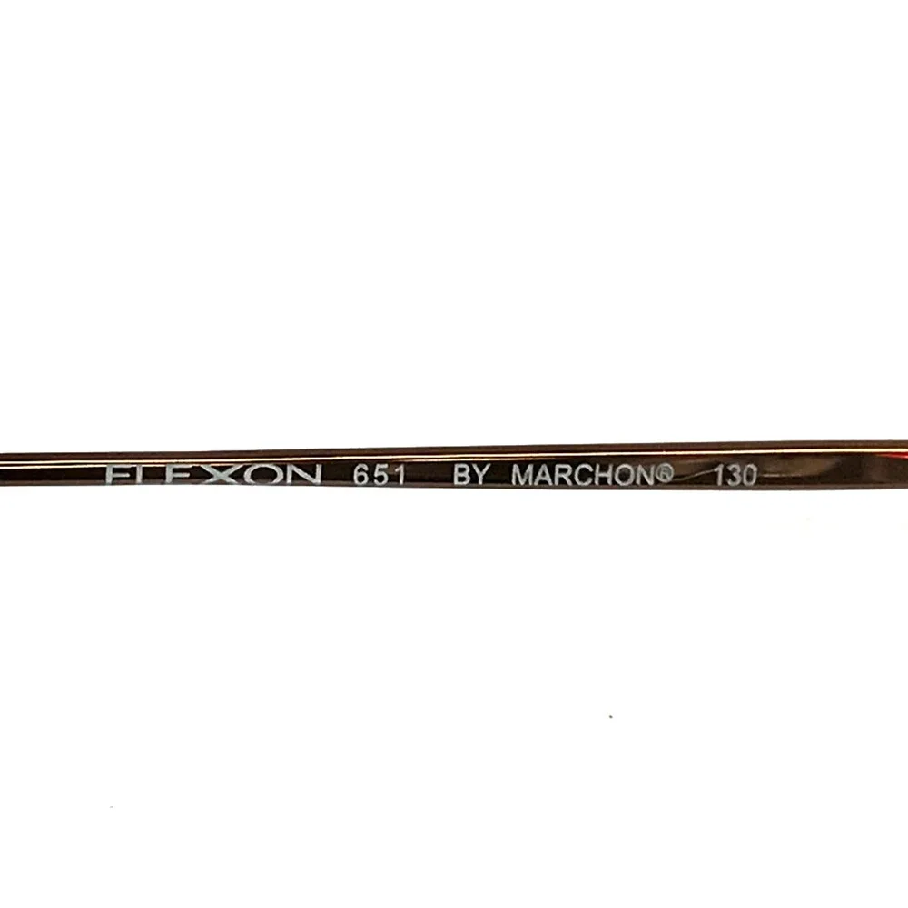 Flexon Eyeglasses Frames 651 COFFEE Brown Oval Half Rim Titanium 49-18-130